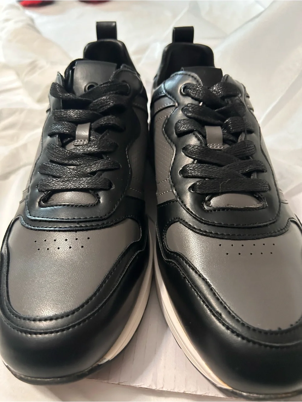 Bruno Marc Men’s Black Derby Shoes